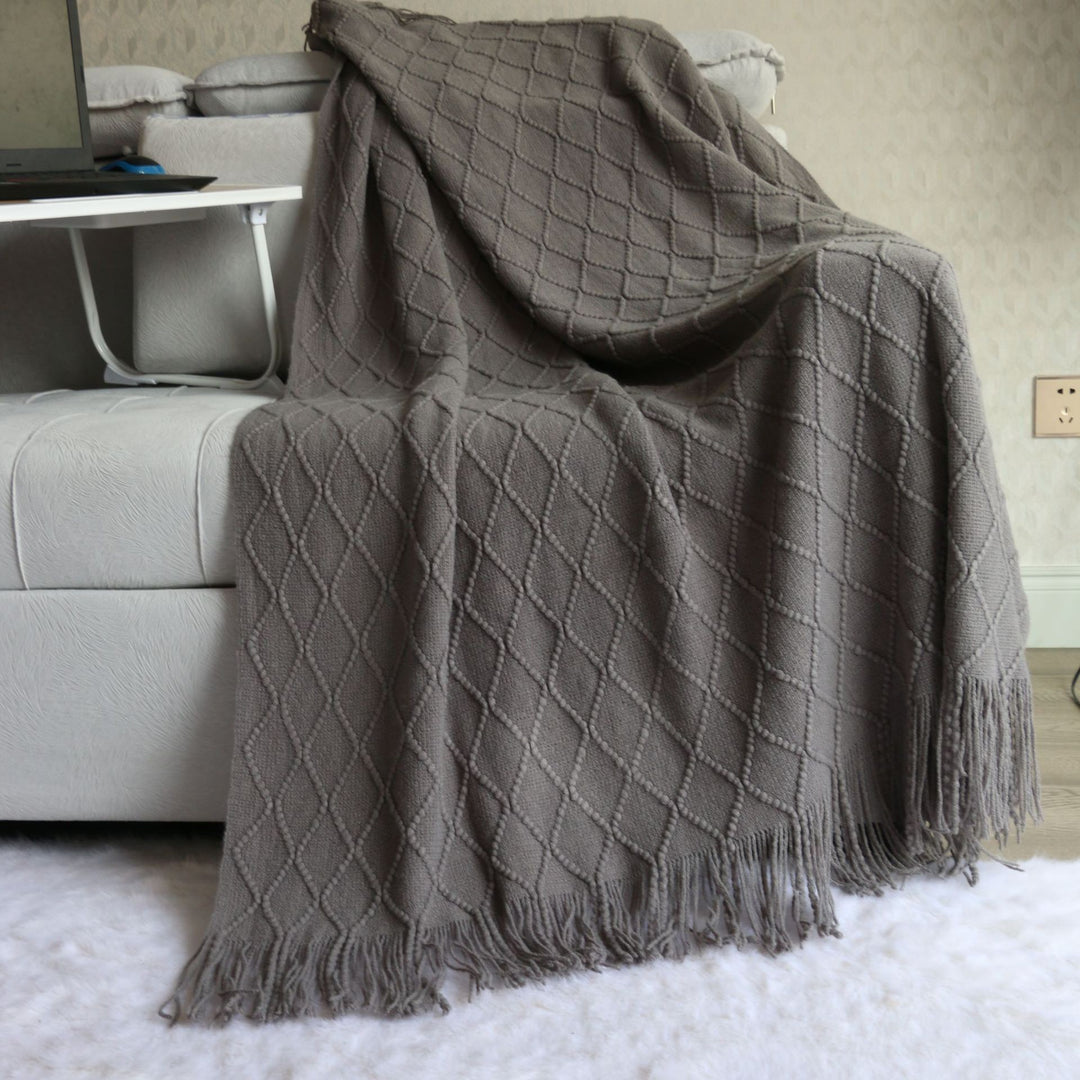 Luxurious Textured Knit Scarf Bowlift