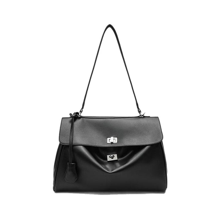 Structured Leather Handbag Bowlift