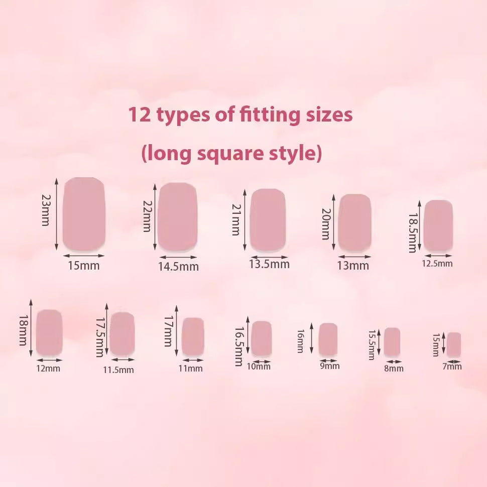 Artifical nail set with luxurious elegant decorations Bowlift