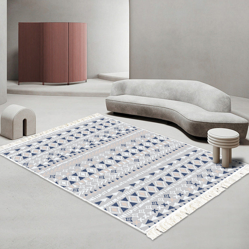 Decorative Geometric Pattern Area Rug Bowlift