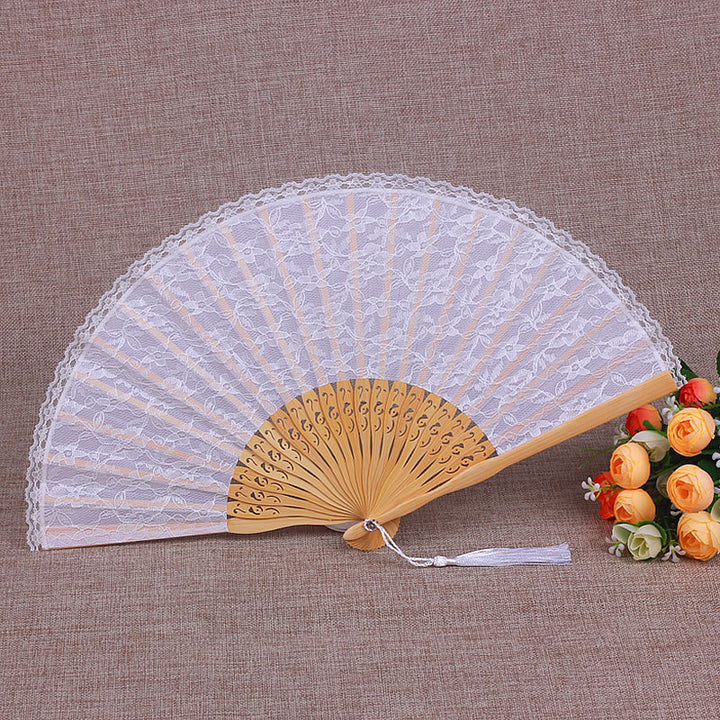 Ladies Filigree Lace Fan Bowlift