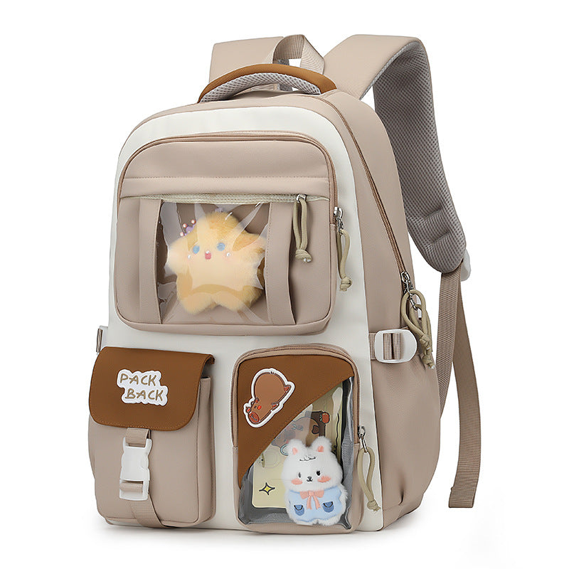 Playful backpack with transparent compartments Bowlift