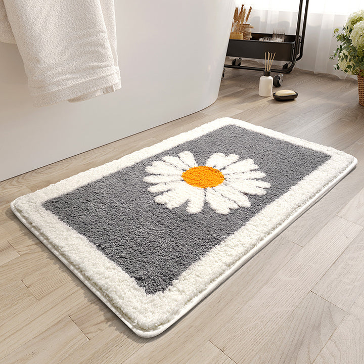 Decorative Floral Bath Mat Bowlift