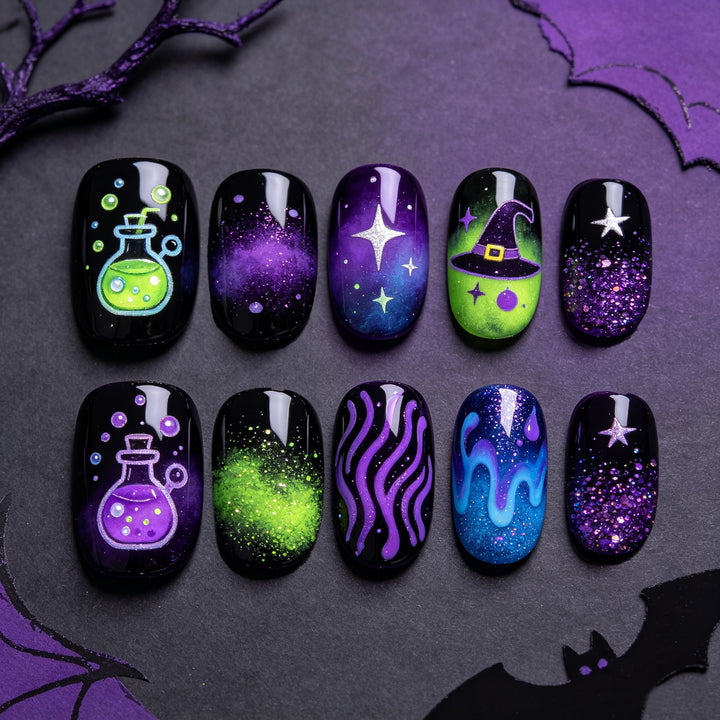 Creative Halloween Nail Art Set Bowlift