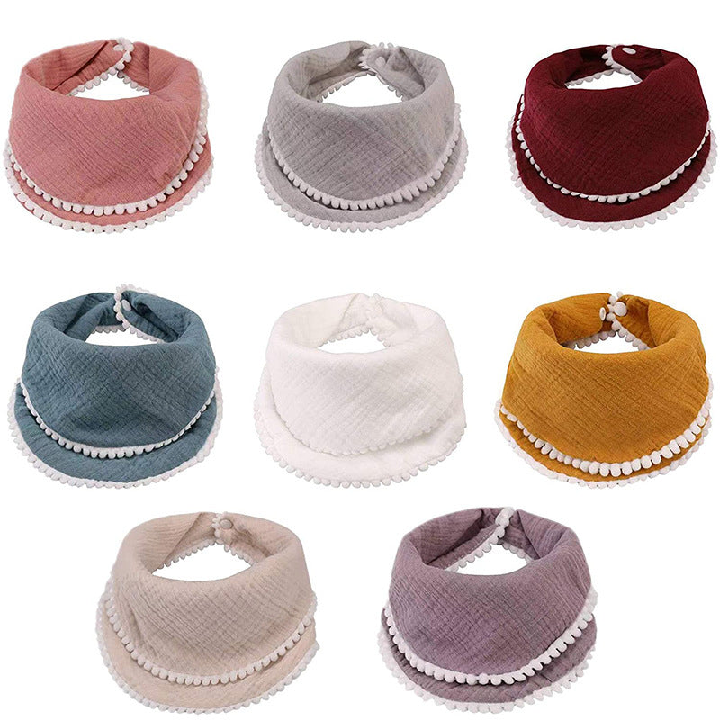 Soft Cotton Drool Bibs Set Bowlift