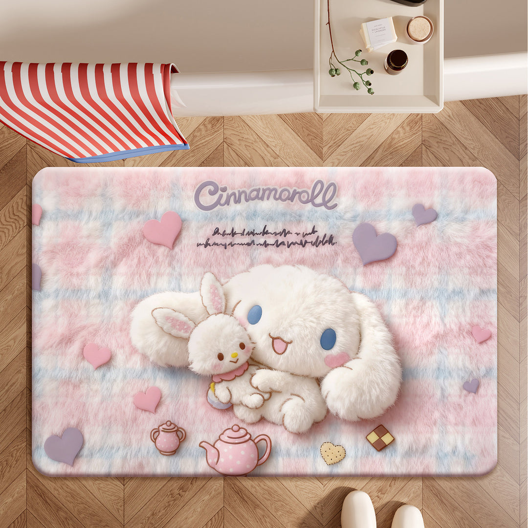 Cute Themed Plush Bath Mat