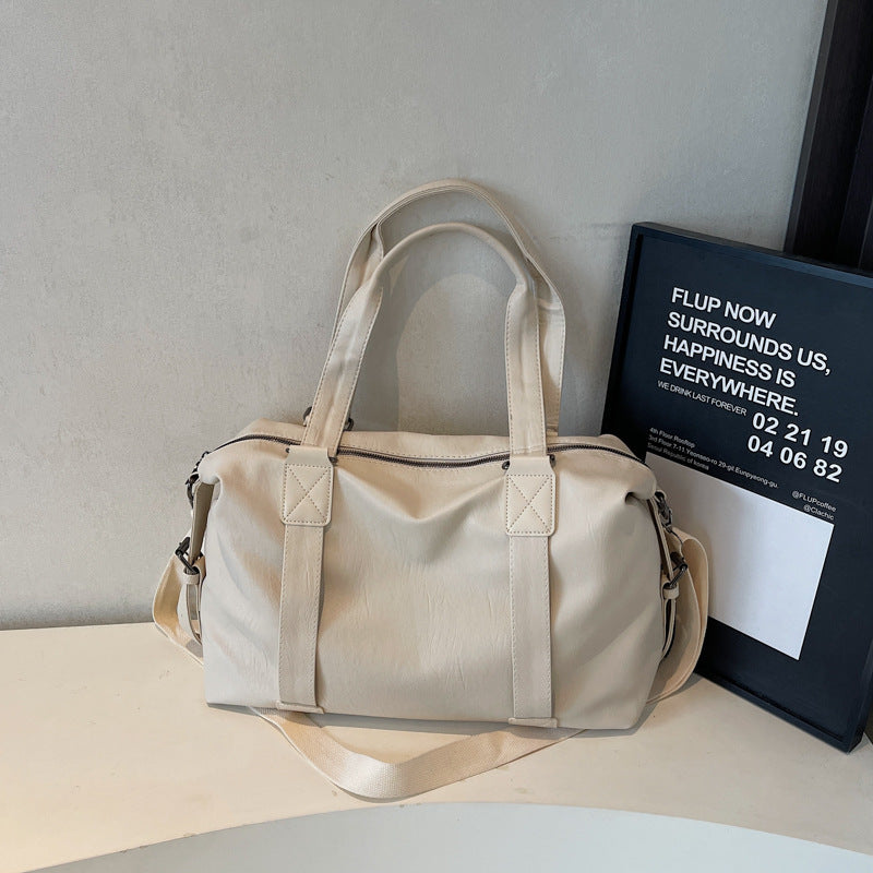 Premium Leather Weekend Travel Satchel