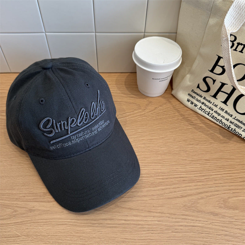 Women's Casual Soft Fabric Adjustable Baseball Cap Bowlift