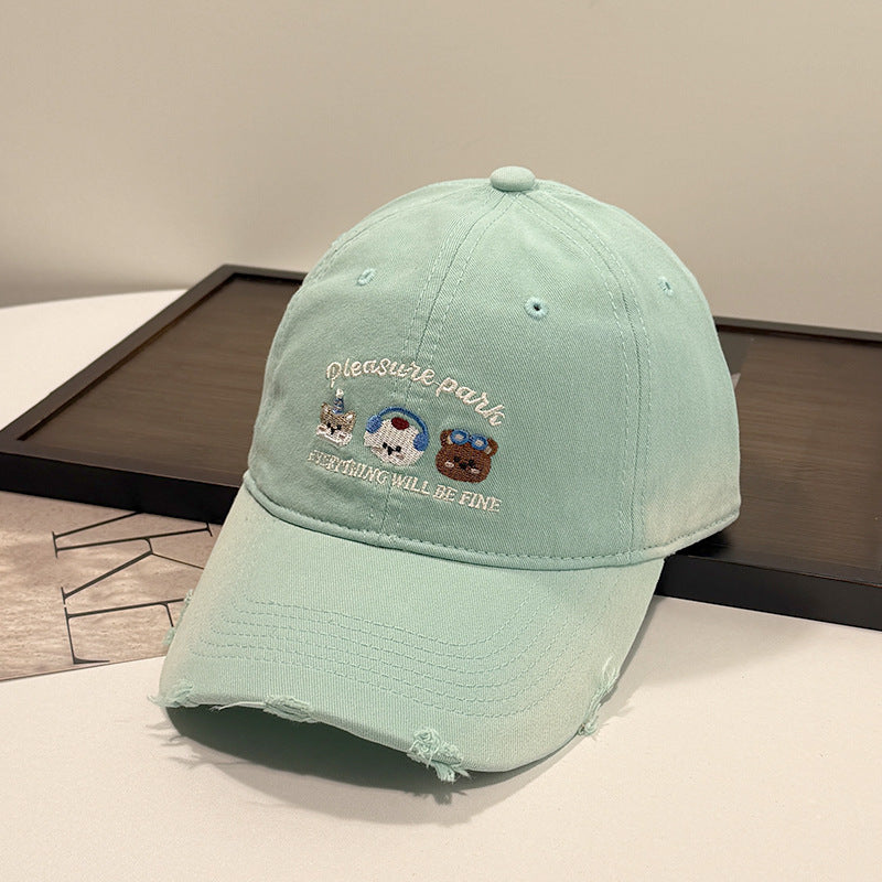 Unisex Embroidered Casual Cap Bowlift