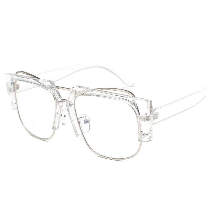 Women Fashion Square Sunglasses with Unique Chain Design Bowlift