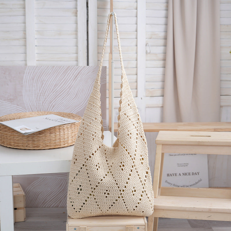 Handmade Macrame Tote Bag Bowlift