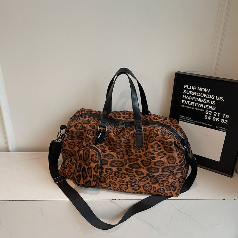 Chic Animal Print Travel Duffel
