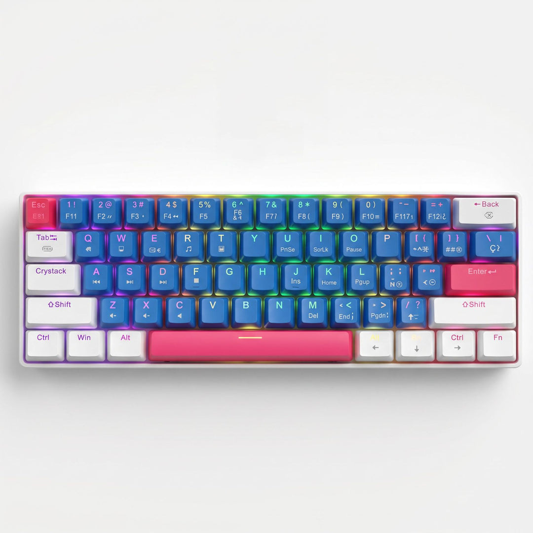 Compact Wired RGB Mechanical Gaming Keyboard Bowlift