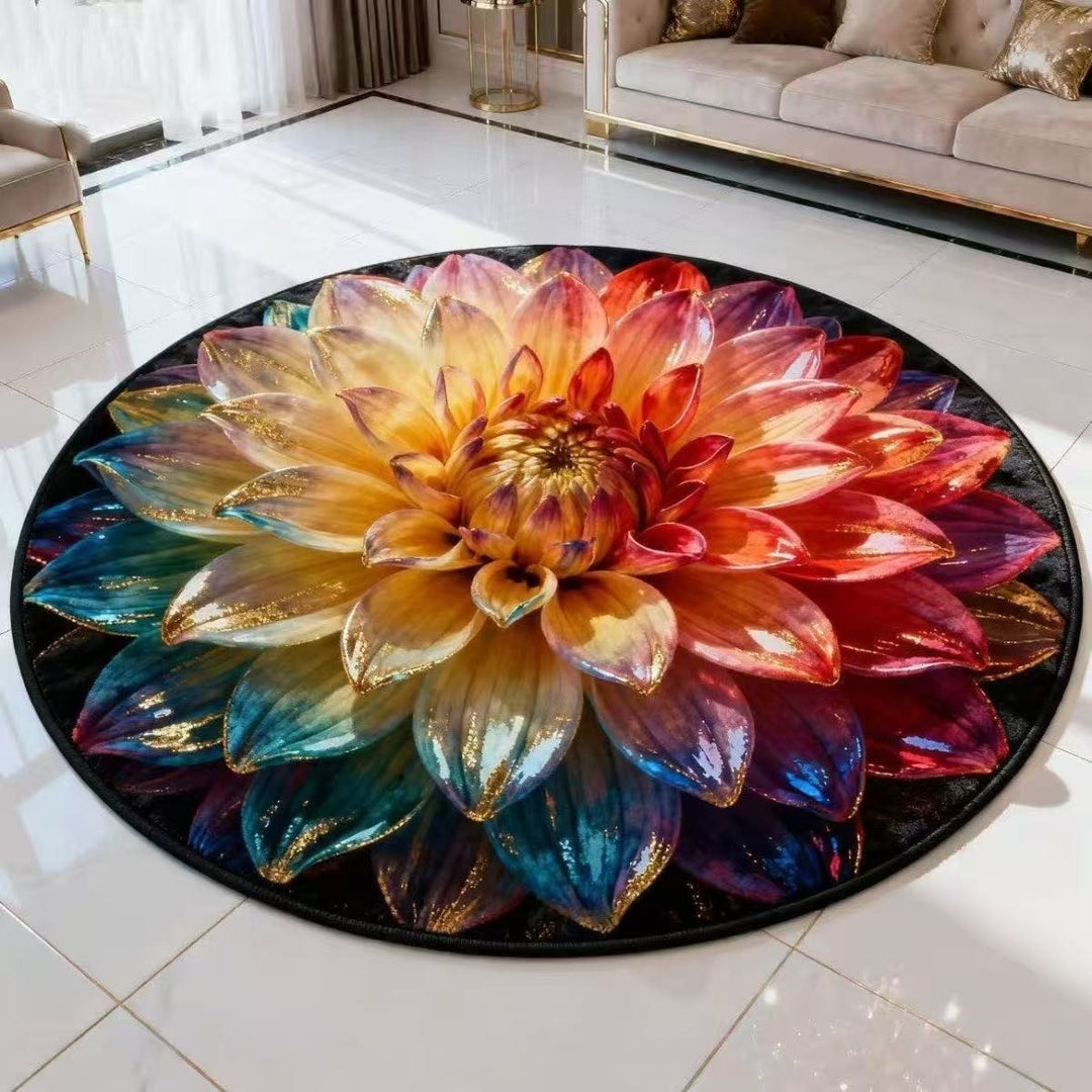 Plush Sunflower Decorative Area Rug Bowlift