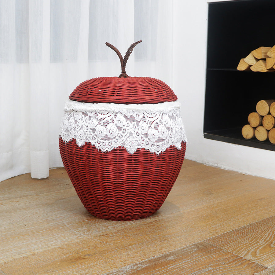 Decorative Woven Storage Container with Lid Bowlift