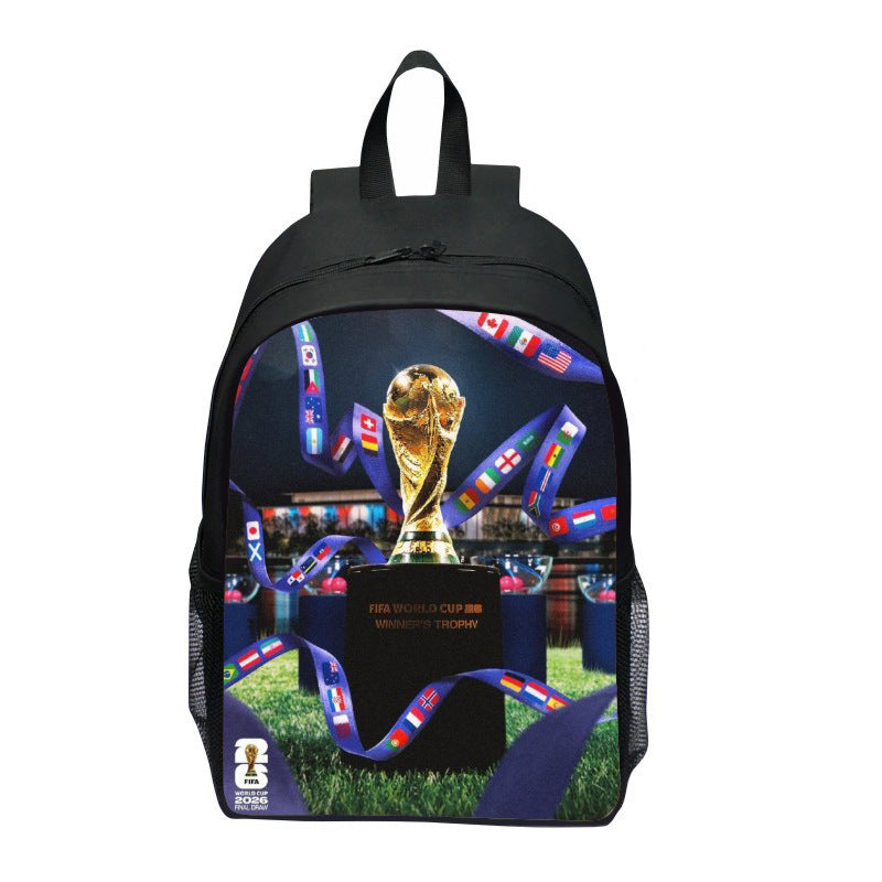 Sporty backpack with Wm trophy design Bowlift