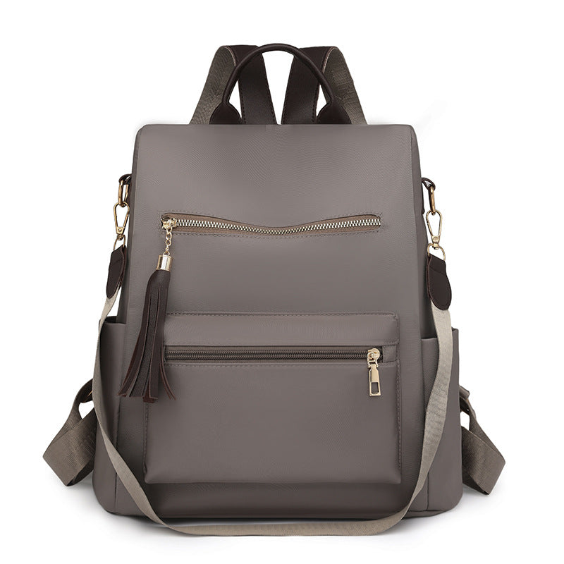 Elegant Multi-Pocket Backpack with Detachable Strap Bowlift