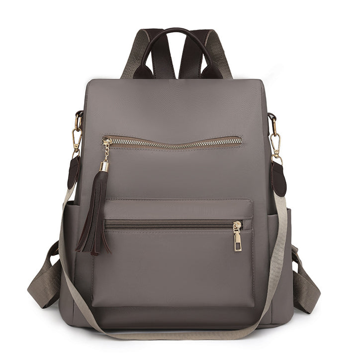 Elegant Multi-Pocket Backpack with Detachable Strap Bowlift