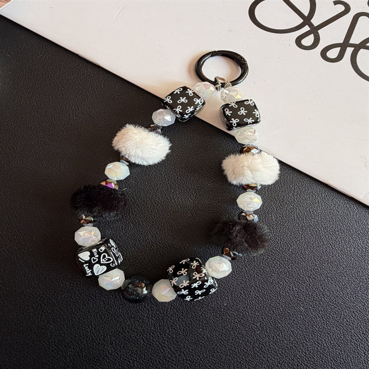 Decorative Beaded Charm Keychain Bowlift 1790134887