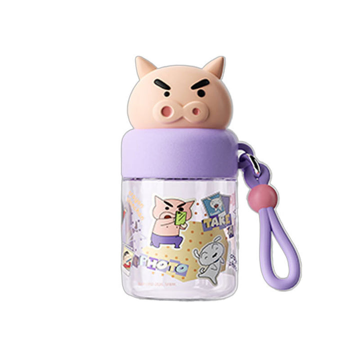Women's water bottle with playful animal head design Bowlift