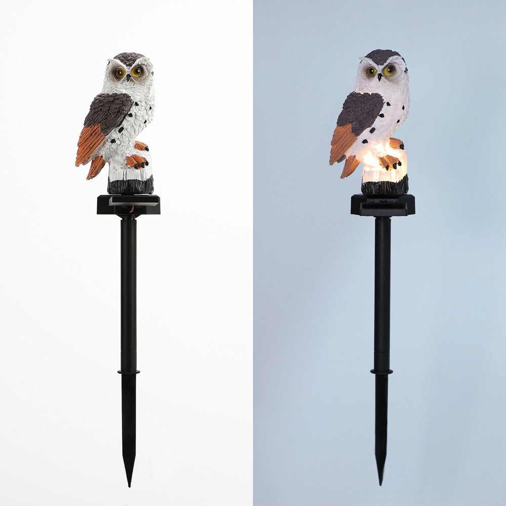 Realistic Solar-Powered Predator Owl Garden Stake With Motion Sensor Bowlift