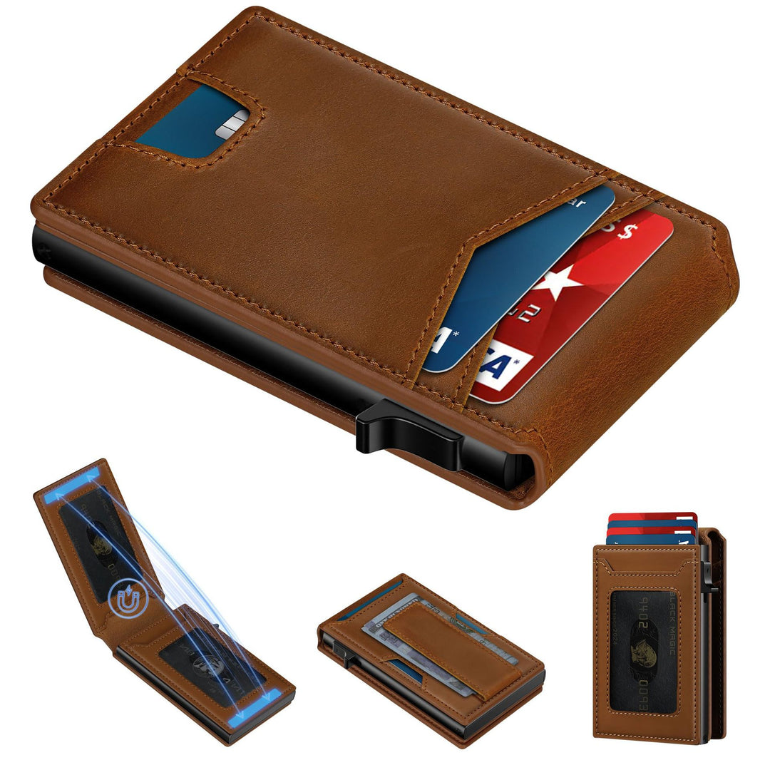 Smart RFID-Blocking Minimalist Wallet Bowlift