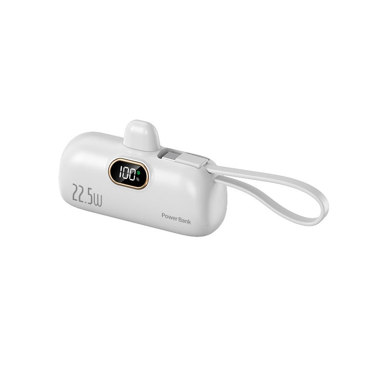 Power bank with integrated charging cable Bowlift