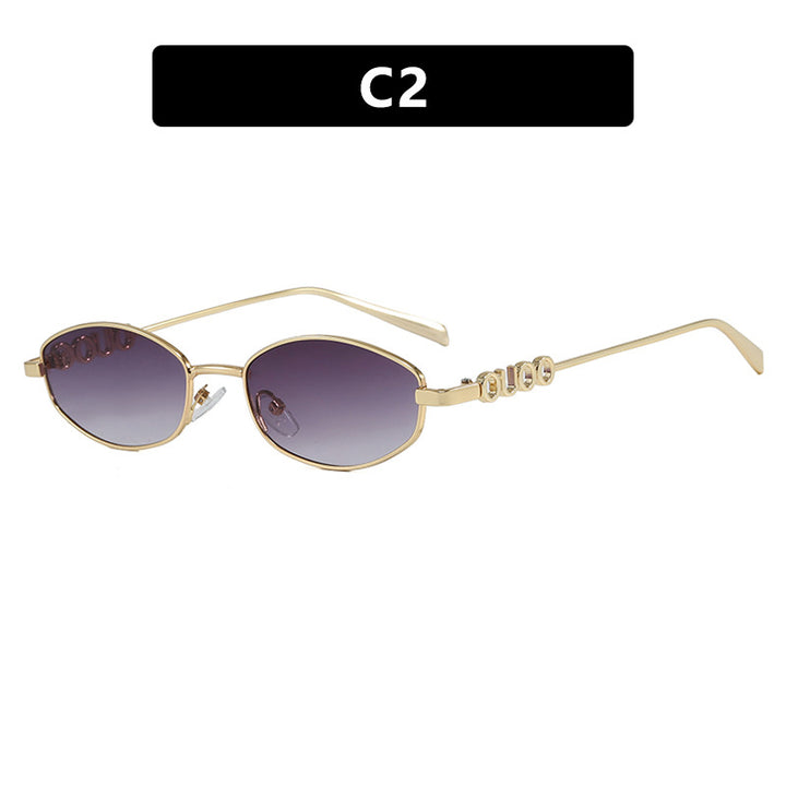 Women’s fashionable sunglasses with elegant stainless steel frame and UV protection Bowlift