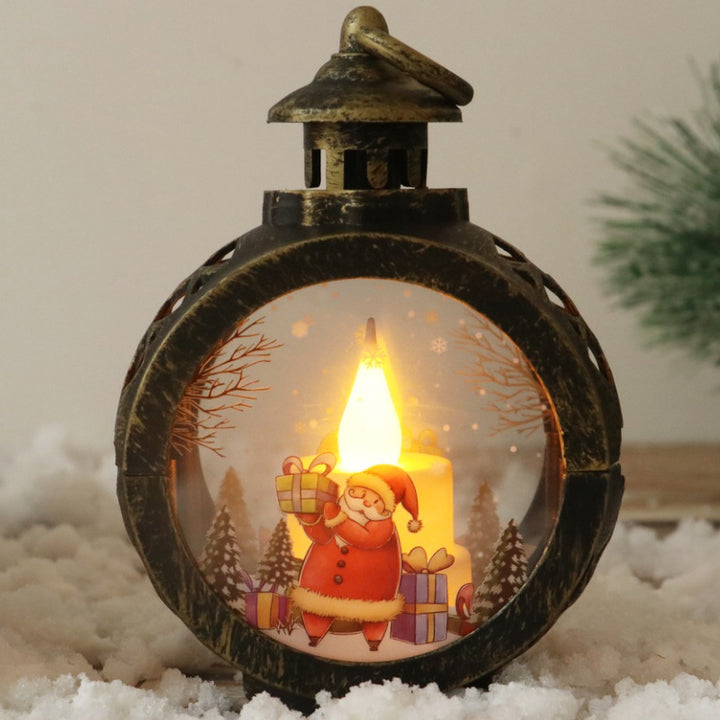 Decorative Christmas lantern with LED lighting