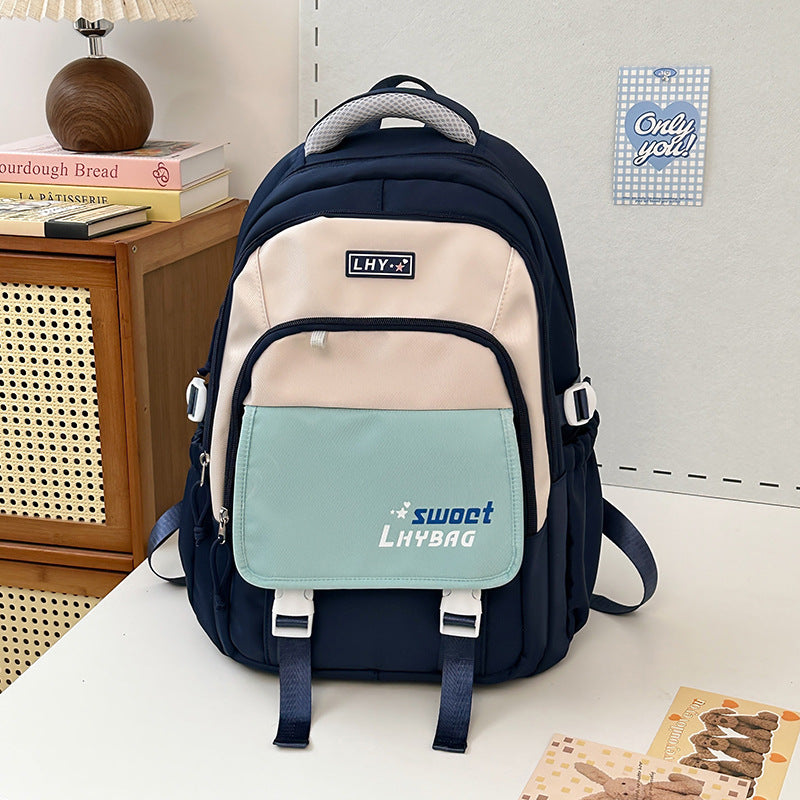 Multi-Pocket Casual School Backpack