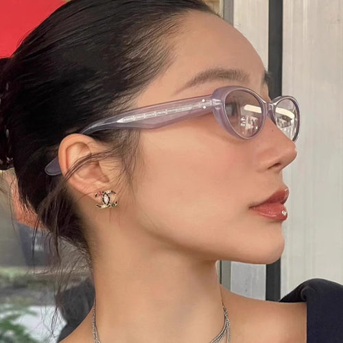 Women's fashionable Cat-Eye sunglasses with high-quality plastic frame and UV protection Bowlift