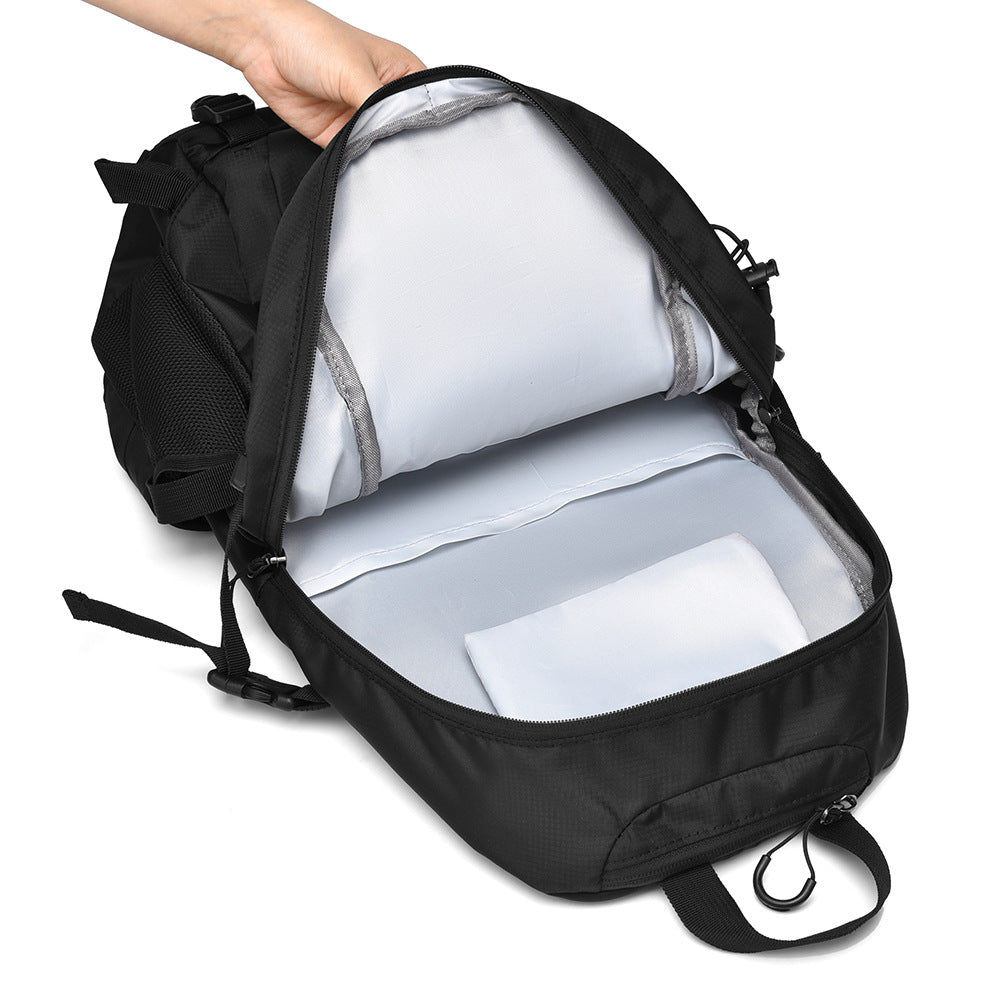 Outdoor backpack with versatile compartment system Bowlift