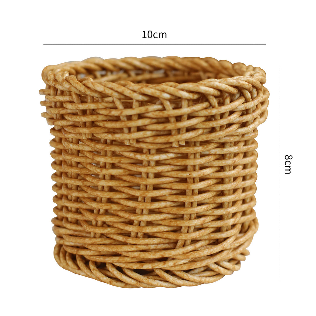 Handwoven Natural Wicker Planter Bowlift