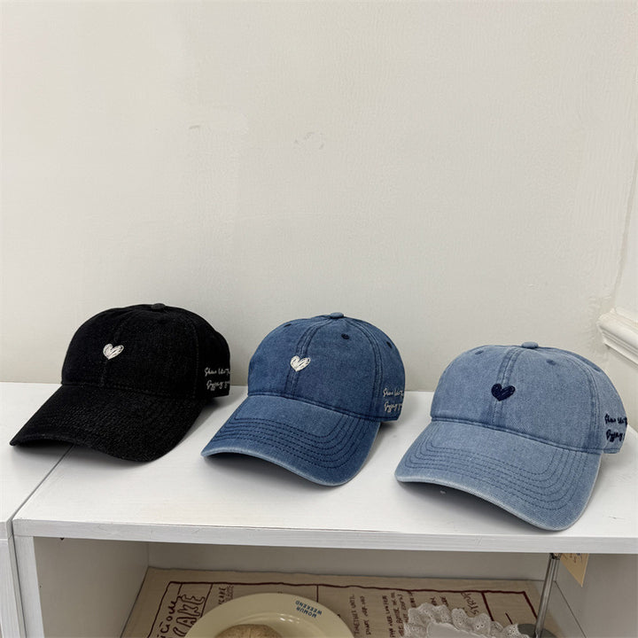 Women's Casual Embroidered Denim Baseball Cap Bowlift