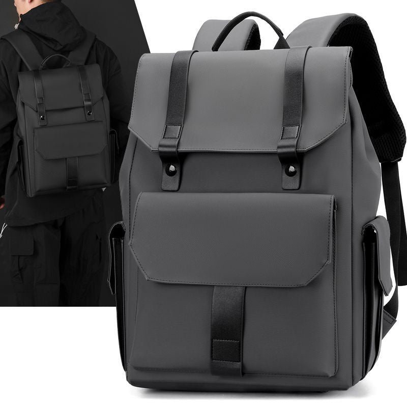 Elegant backpack with numerous compartments and reinforced back Bowlift