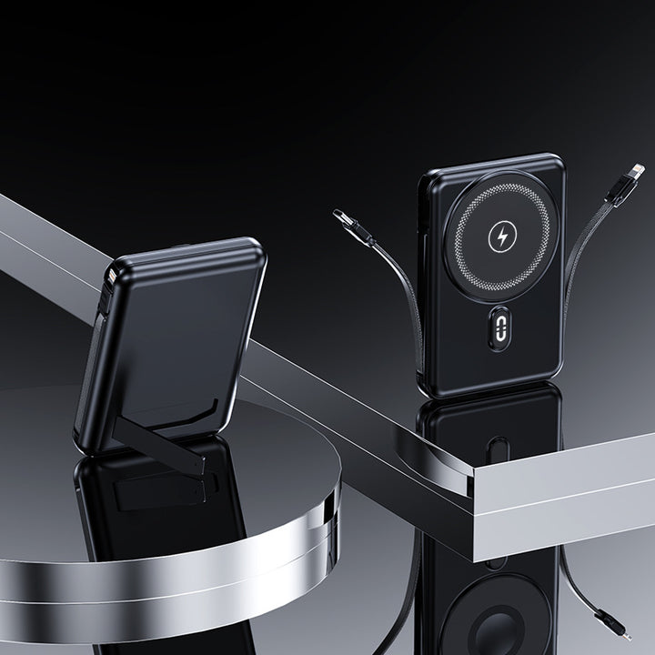 Portable power bank with integrated holder and fast charging function Bowlift