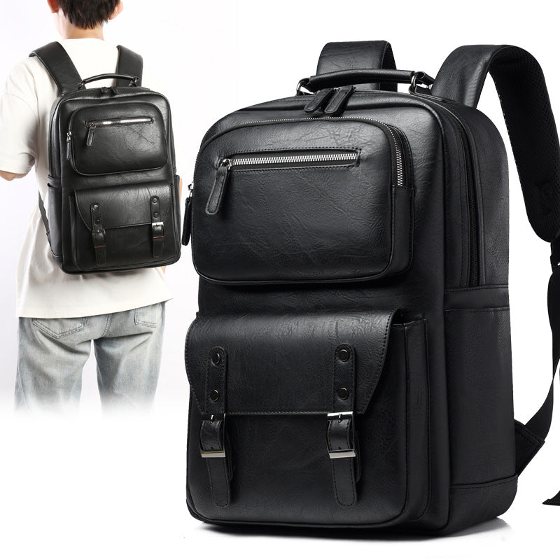 Stylish Multi-Purpose Leather Backpack Bowlift