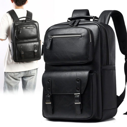 Stylish Multi-Purpose Leather Backpack Bowlift