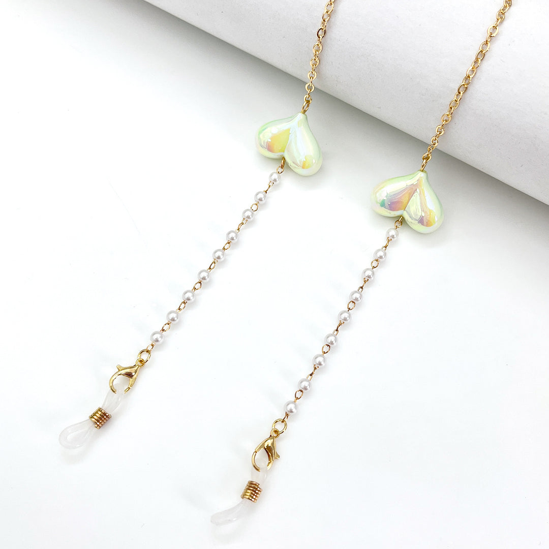 Heart-Detail Eyewear Chain Bowlift