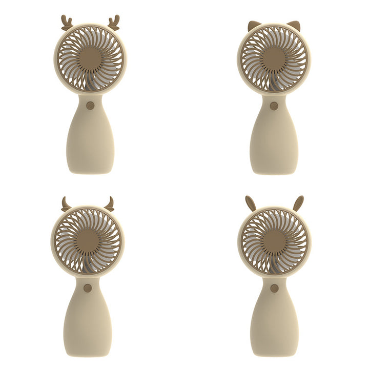 Women Portable Mini Fan with Animal Design Bowlift