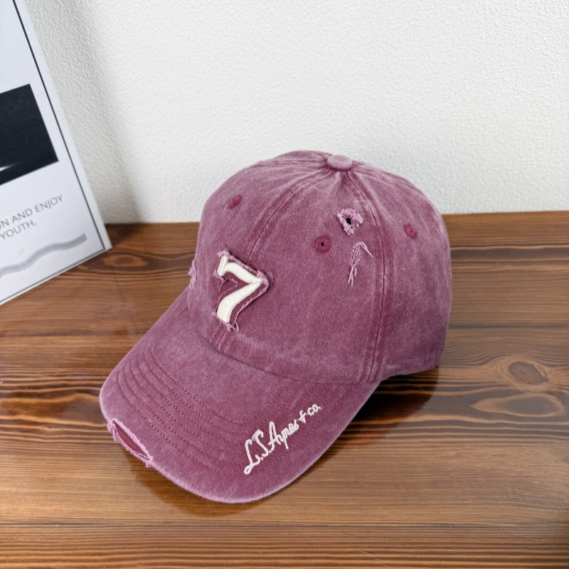 Men's Distressed Vintage Baseball Cap Bowlift