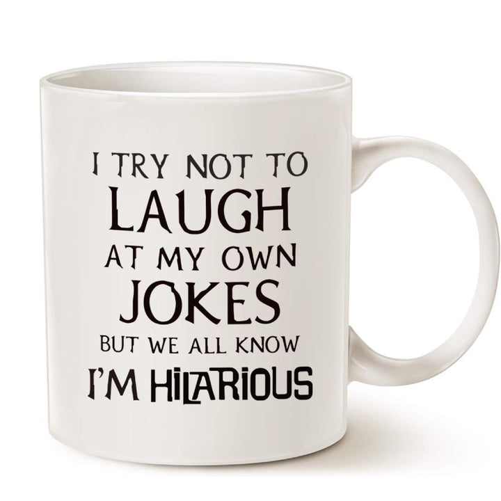 Large Dishwasher-Safe Stoneware Statement Coffee Mug With Oversized C-Handle And Humorous "Great Job Mom" Typographic Print