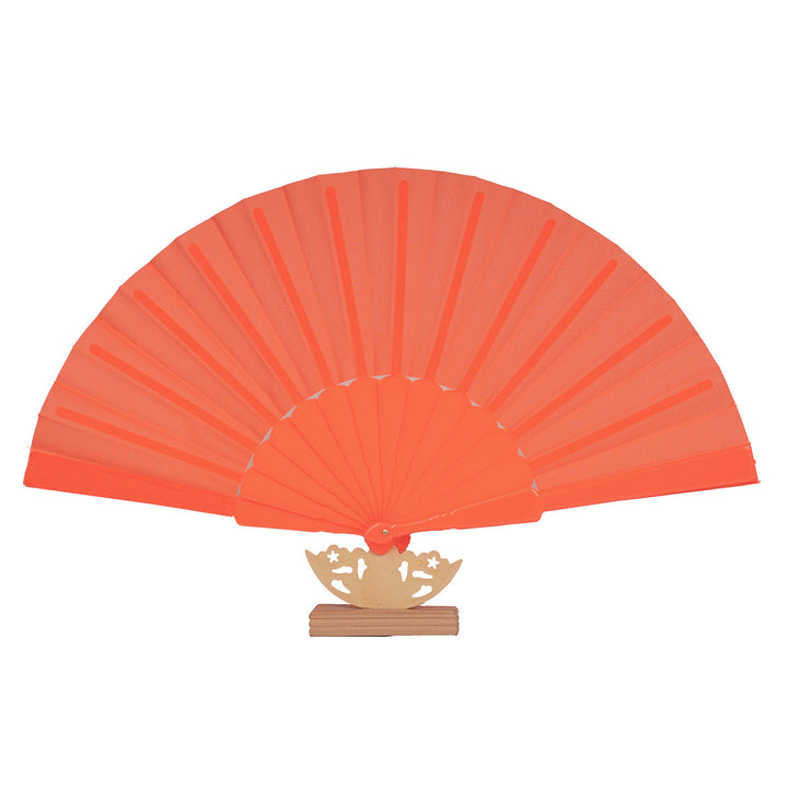 Ladies decorative fan with elegant wooden handle Bowlift