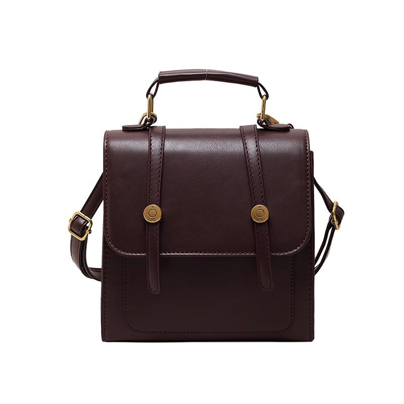 Textured Vegan Leather Satchel Bowlift