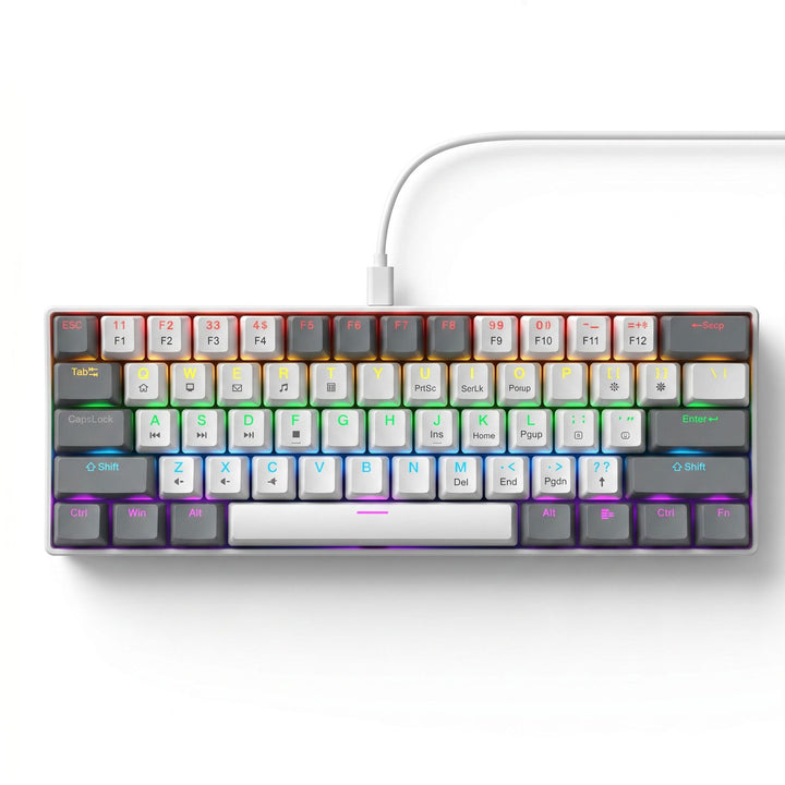 Compact Wired RGB Mechanical Gaming Keyboard Bowlift