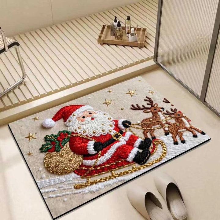 Christmas-Themed Entrance Mat Bowlift
