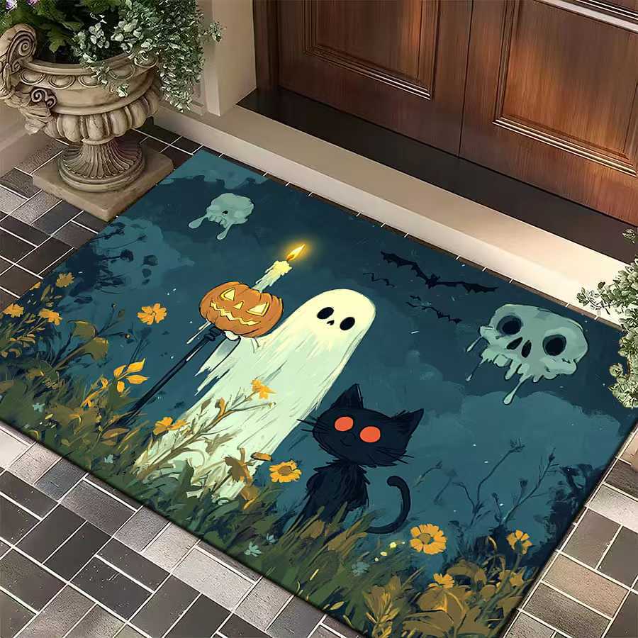 Halloween-Themed Decorative Door Mat Bowlift