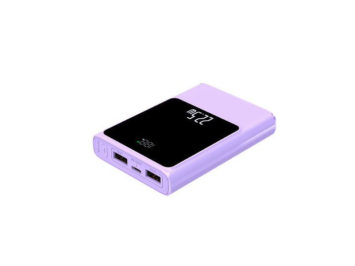 Portable power bank with smart LCD display and dual USB ports Bowlift