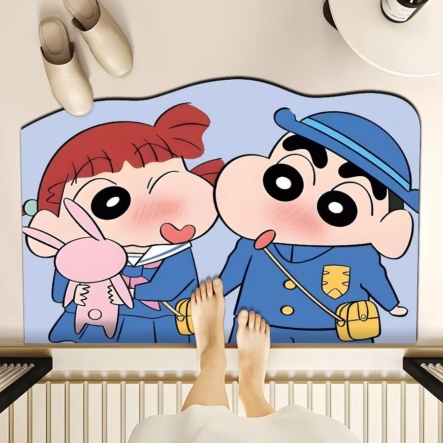 Playful Cartoon-Themed Floor Mat Bowlift
