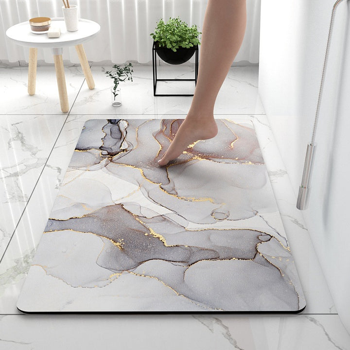 Soft Touch Marble Bath Mat Bowlift